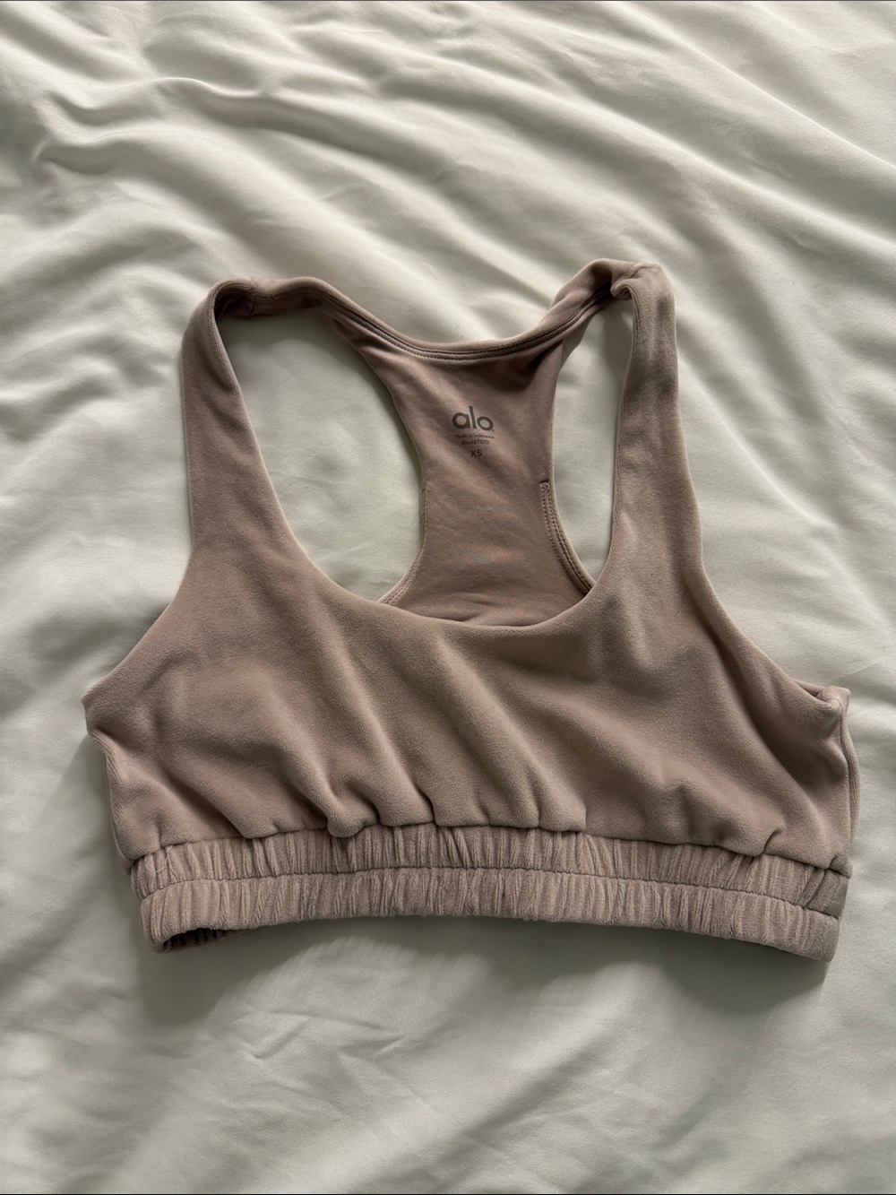 ALO Yoga Mauve/Taupe Racerback Padded Sports Bra